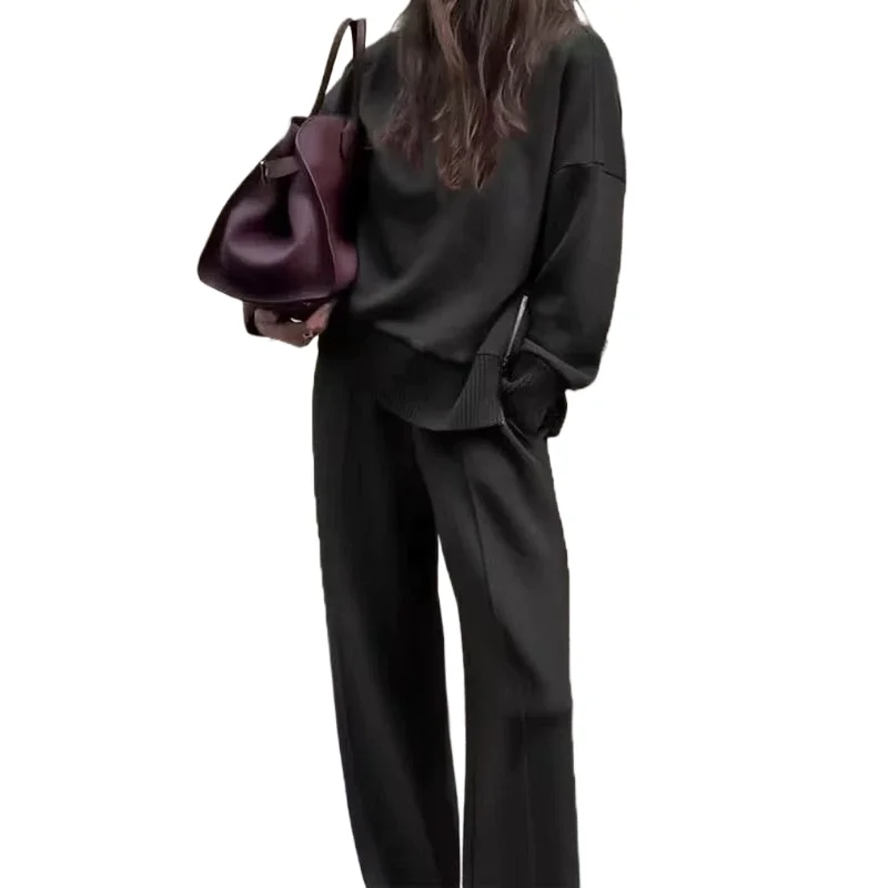 Women's Autumn Winter Knitted 2 Piece Set Casual Simple Solid Long Sleeve Turtleneck Zipper Pullover Top Trousers Pants Sets
Women's Autumn Winter Knitted 2 Piece Set Casual Simple Solid Long Sleeve Turtleneck Zipper Pullover Top Trousers Pants Sets