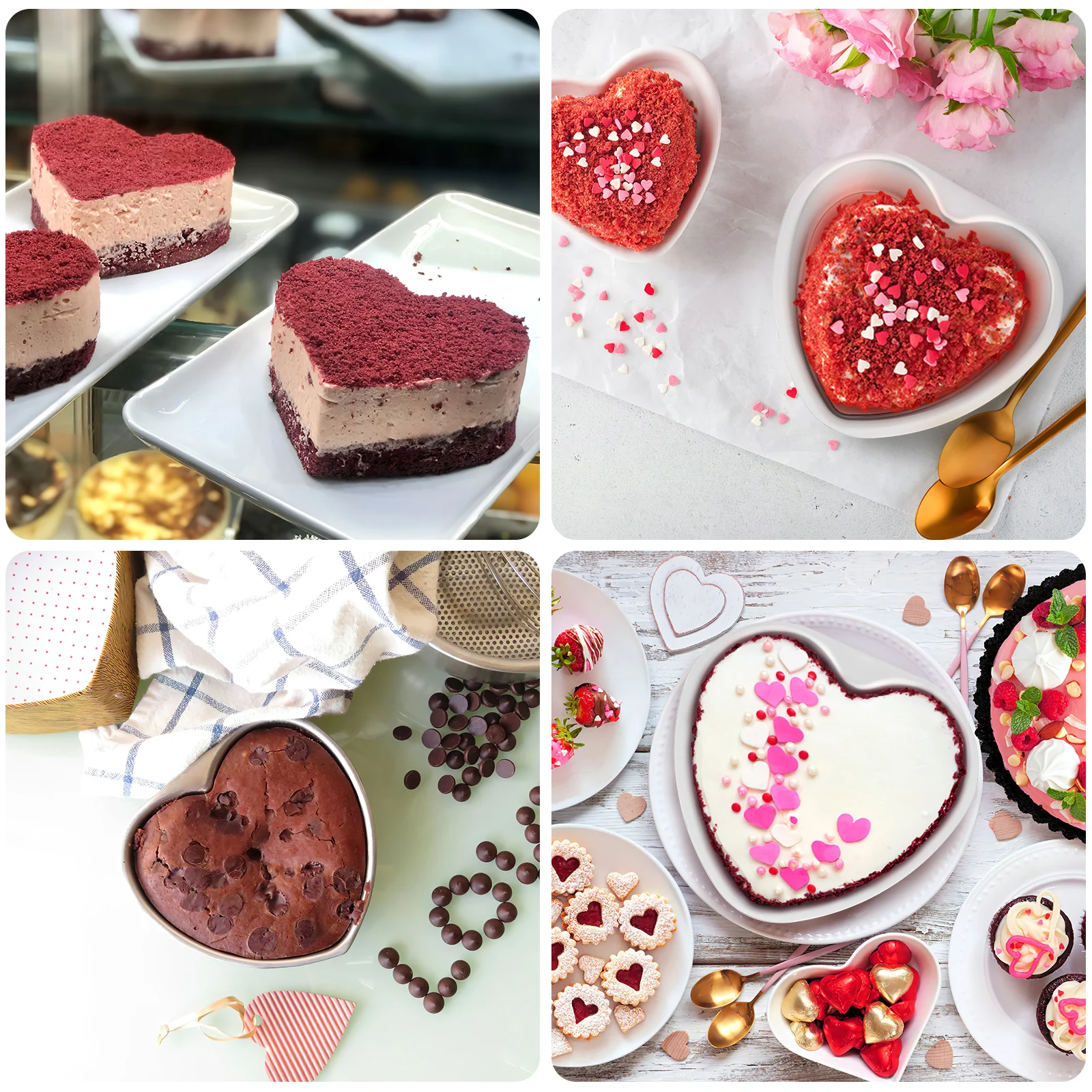 6 Inch Heart Shaped Removable Bottom Food Grade Aluminum Alloy Cake Pan Baking Mold For Cheesecake Mousse Wedding Dessert Silver
6 Inch Heart Shaped Removable Bottom Food Grade Aluminum Alloy Cake Pan Baking Mold For Cheesecake Mousse Wedding Dessert Silver