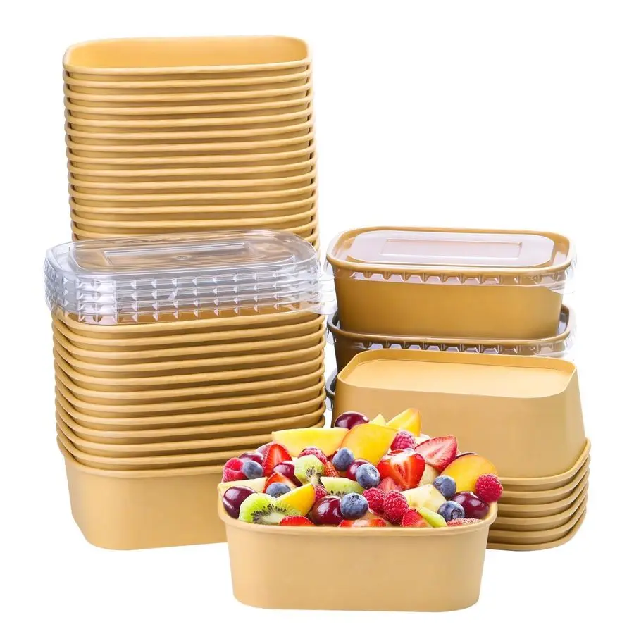 oz 50 Pcs Disposable Meal Prep Containers with Lids, 750ml Paper Bowls, Disposable Food Containers with Lids for Salad, Soup, Sn
oz 50 Pcs Disposable Meal Prep Containers with Lids, 750ml Paper Bowls, Disposable Food Containers with Lids for Salad, Soup, Sn
