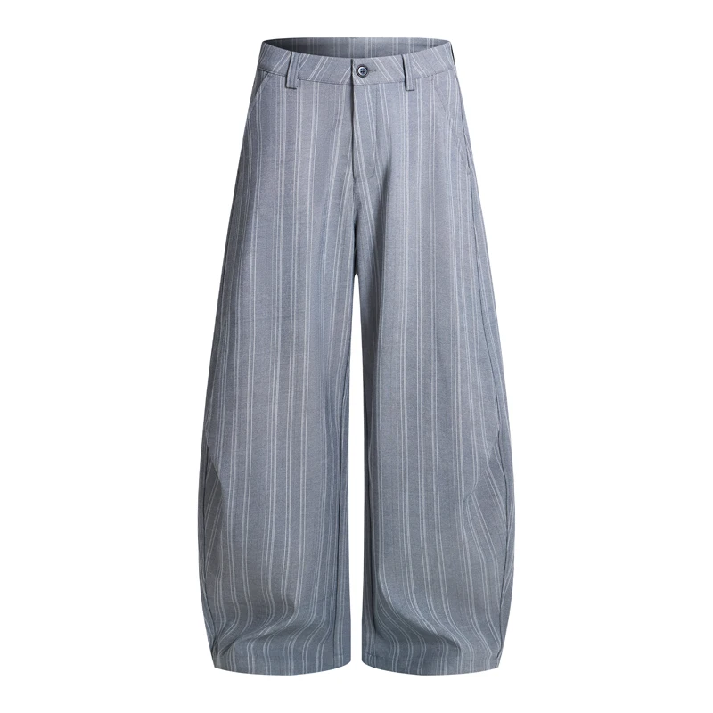Light Gray American Old Money Style Men's Suit Pants Vertical Stripe Design Drapey Loose Straight Leg Casual Long Trousers
Light Gray American Old Money Style Men's Suit Pants Vertical Stripe Design Drapey Loose Straight Leg Casual Long Trousers