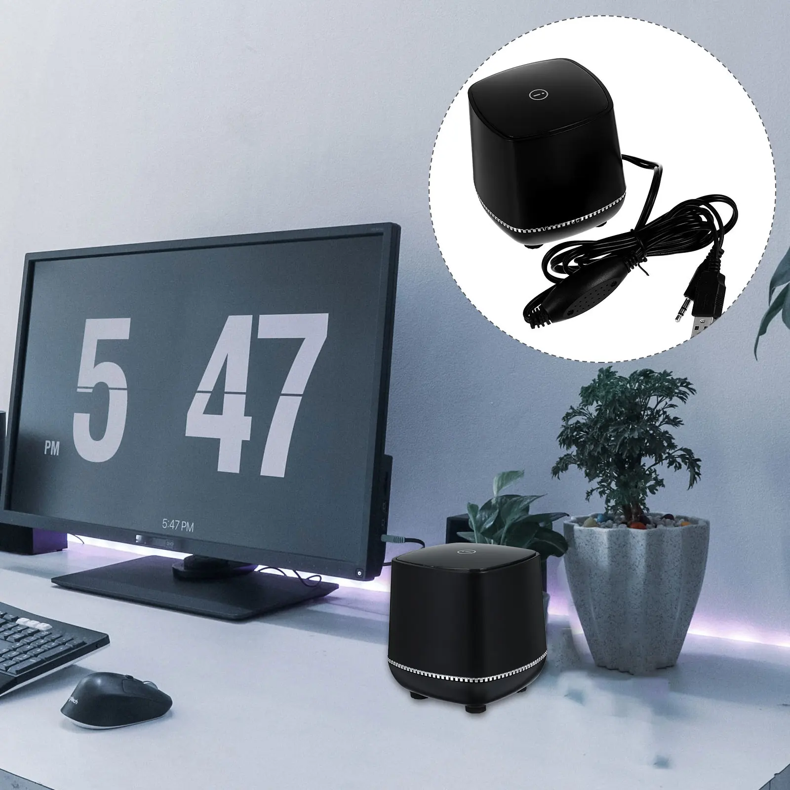 Portable Phone Speaker Black Mini Soundbox 3.5MM Jack USB Charging Built-in Stereo Bass High- Amplifier
Portable Phone Speaker Black Mini Soundbox 3.5MM Jack USB Charging Built-in Stereo Bass High- Amplifier