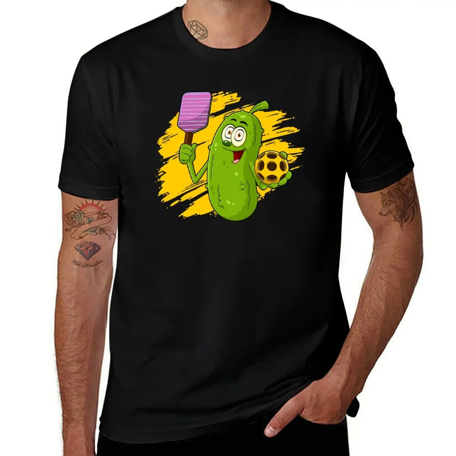 Pickleball - Cartoon Pickle Player T-Shirt mens graphic t shirts anime t shirts oversize T-Shirt
Pickleball - Cartoon Pickle Player T-Shirt mens graphic t shirts anime t shirts oversize T-Shirt