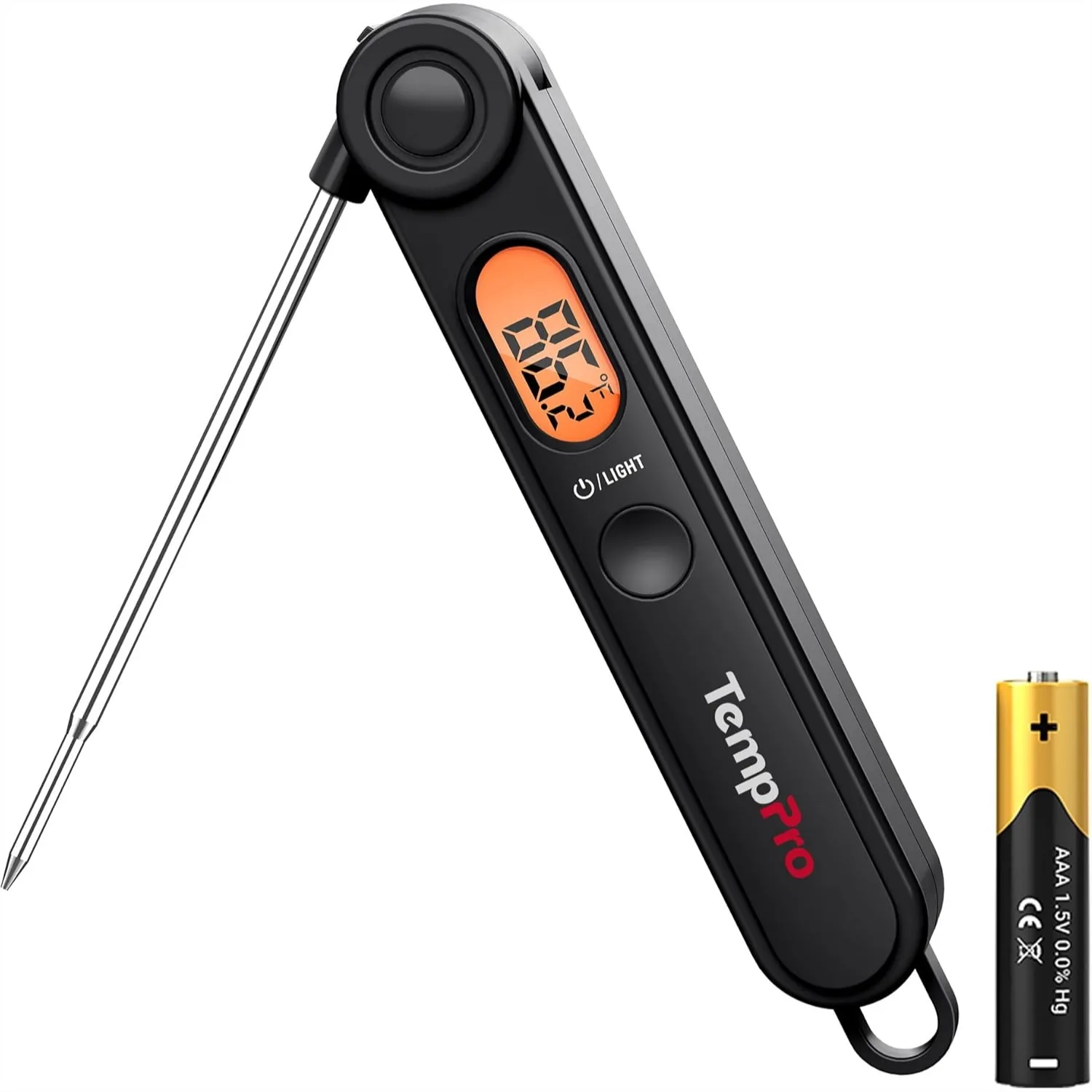 Digital Meat Thermometer with Instant Read, Backlight for Grilling BBQ Deep Fry Smoker
Digital Meat Thermometer with Instant Read, Backlight for Grilling BBQ Deep Fry Smoker