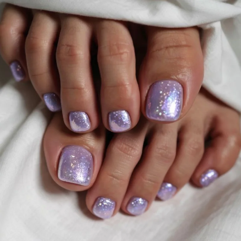 24pcs Purple Pearlescent False Toenails Sets Shiny Cat's Eye Press on Toenails Tips Reusable Fantasy Mermaid Simple Fake Nail
24pcs Purple Pearlescent False Toenails Sets Shiny Cat's Eye Press on Toenails Tips Reusable Fantasy Mermaid Simple Fake Nail