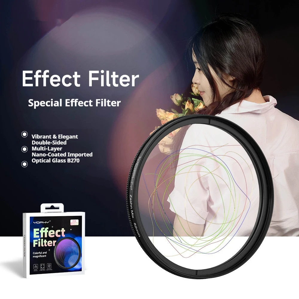 Colorful Special Effects Filter Multi-Coated DSLR Camera Lens Filter Dreamy Ultimate Effect Creative Shooting Filter
Colorful Special Effects Filter Multi-Coated DSLR Camera Lens Filter Dreamy Ultimate Effect Creative Shooting Filter