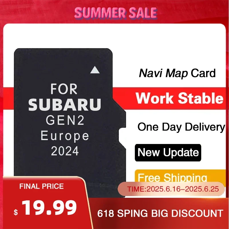GPS-карта, обновление в Европе и Великобритании, версия 2024, TF-карта для Subaru GEN2 Fujitsu Ten System с автомобильной навигацией Impreza/XV/Forester/WRX/STI
GPS-карта, обновление в Европе и Великобритании, версия 2024, TF-карта для Subaru GEN2 Fujitsu Ten System с автомобильной навигацией Impreza/XV/Forester/WRX/STI