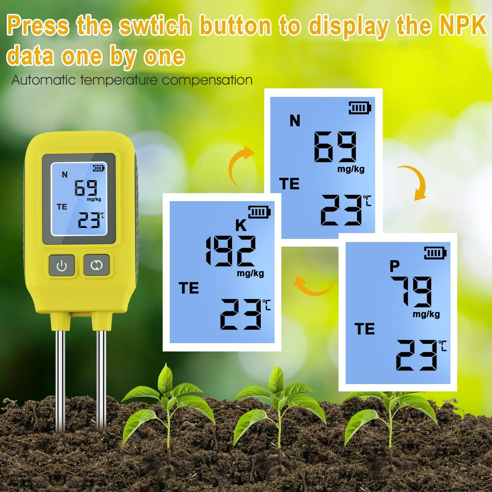 Nick 2026 AMT122 Soil NPK Tester
