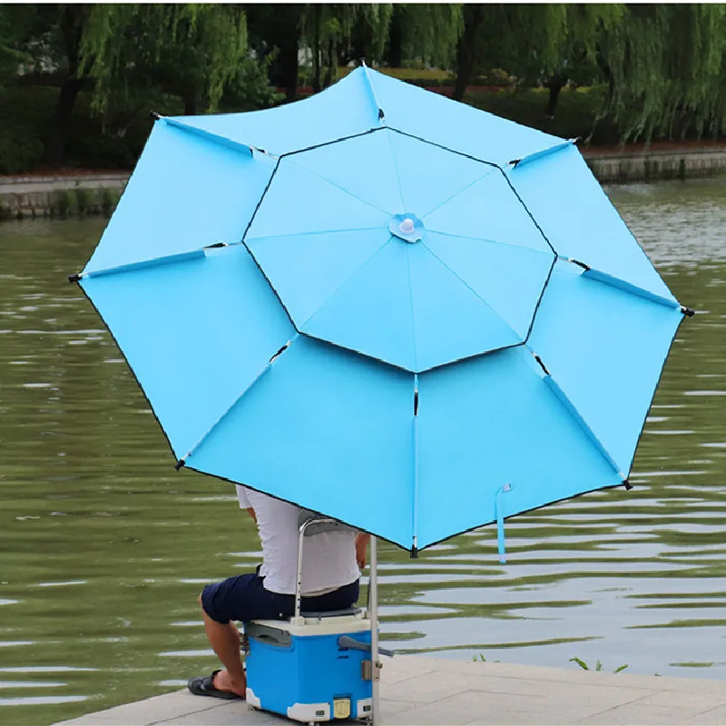 Hot Sale Outdoor Durable Fiberglass Frame 2.0M Double Layer Fishing Umbrella Sunshade Beach Umbrella
Hot Sale Outdoor Durable Fiberglass Frame 2.0M Double Layer Fishing Umbrella Sunshade Beach Umbrella