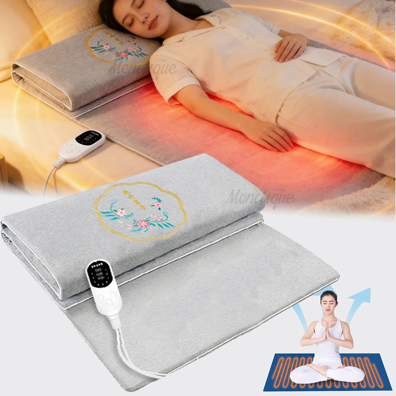 Electric Moxibustion Pad Large Size Hot Compress Blanket Wormwood Heating Keep Warm Promotes Blood Circulation Body Care Tools
Electric Moxibustion Pad Large Size Hot Compress Blanket Wormwood Heating Keep Warm Promotes Blood Circulation Body Care Tools