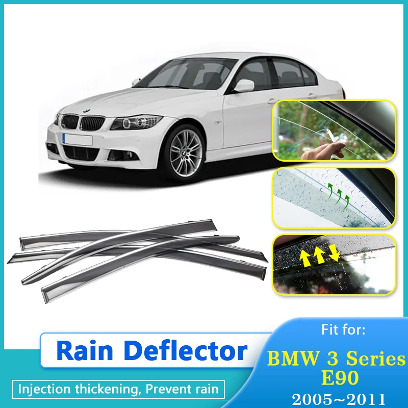 Rain Deflectors For BMW 3 Series E90 2005 2006 2007 2008 2009 2010 2011 Window Visors Sun Rain Deflectors Guard Car Accessories
Rain Deflectors For BMW 3 Series E90 2005 2006 2007 2008 2009 2010 2011 Window Visors Sun Rain Deflectors Guard Car Accessories