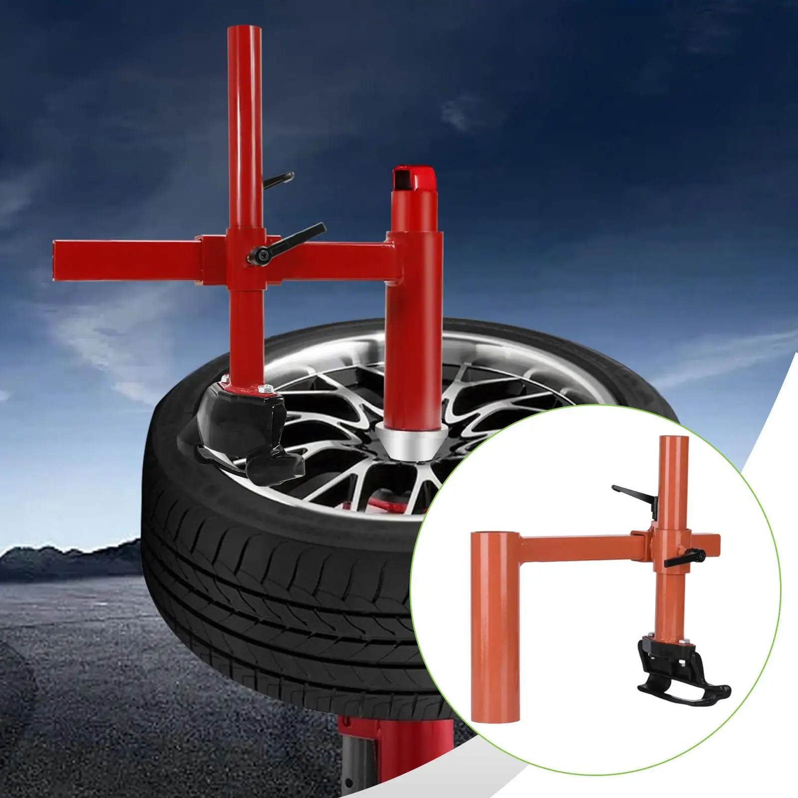 Manual Tire Changer Duck Head Kit for 16-21 inch Car Tires Accessory , Orange & Black Heavy Duty with Extended Handle
Manual Tire Changer Duck Head Kit for 16-21 inch Car Tires Accessory , Orange & Black Heavy Duty with Extended Handle