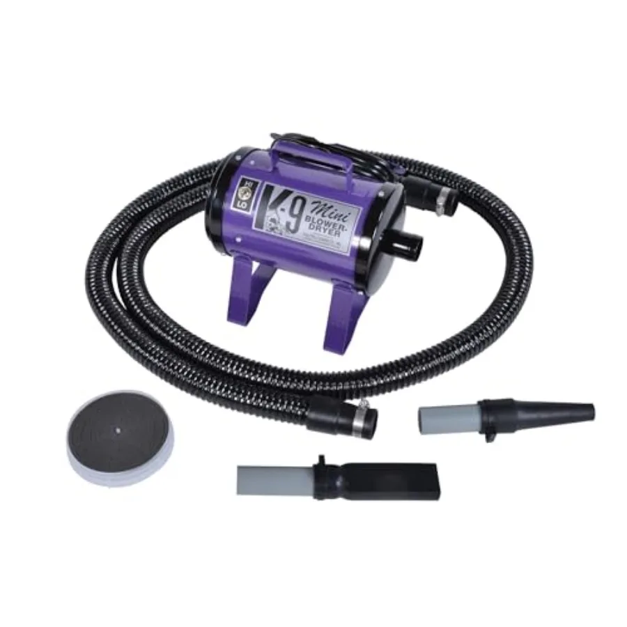 ECC Mini K-9 High-Velocity Dog Dryer Portable Pet Blow Dryer with 2 Speeds 10' Hose and Tips
ECC Mini K-9 High-Velocity Dog Dryer Portable Pet Blow Dryer with 2 Speeds 10' Hose and Tips