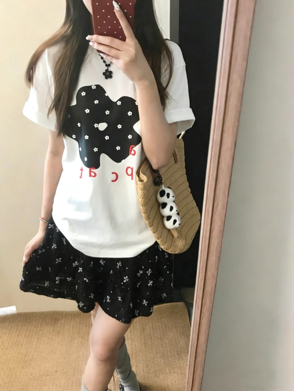 Casual Floral Print Short Sleeve T-Shirt And Knot Half Skirt Two Piece Set Women's Summer Fashion Outfit Kumikumi
Casual Floral Print Short Sleeve T-Shirt And Knot Half Skirt Two Piece Set Women's Summer Fashion Outfit Kumikumi