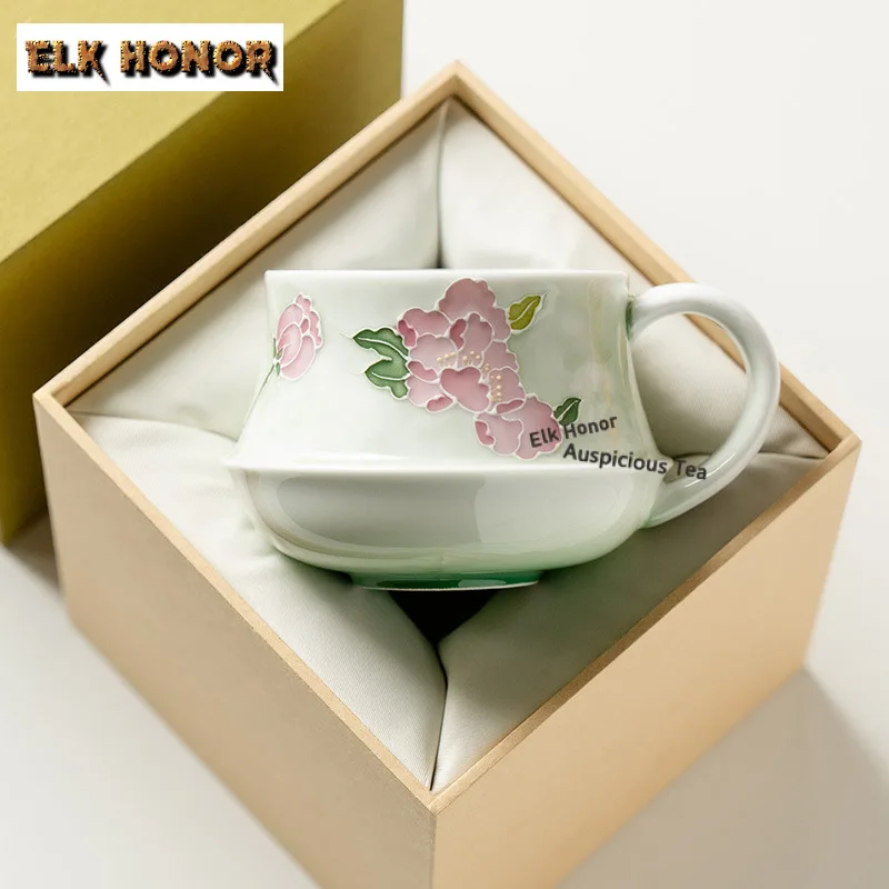 230ml Hand-painted Peony Teacup Coffee Mug Hot Chocolate Cup Afternoon Tea Mug Master Office Water Cup With Gift Box Drinkware
230ml Hand-painted Peony Teacup Coffee Mug Hot Chocolate Cup Afternoon Tea Mug Master Office Water Cup With Gift Box Drinkware