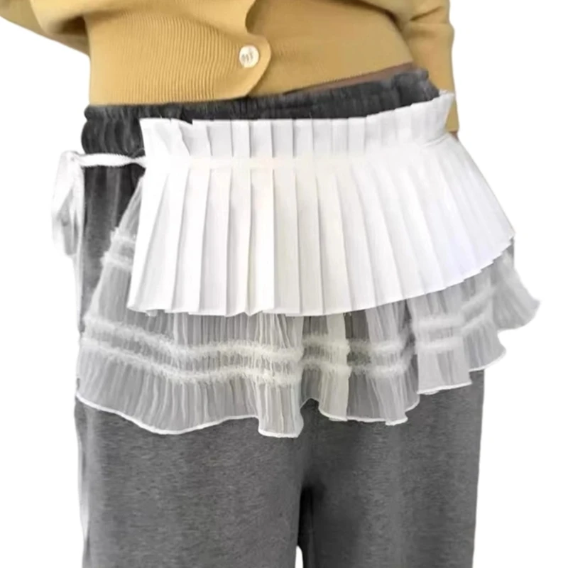 652F Stylish Lace Hip Skirt Double Layered Waist Wrap Tied Skirt For Women Girl Clothing Enhancer Fashion Accessory
652F Stylish Lace Hip Skirt Double Layered Waist Wrap Tied Skirt For Women Girl Clothing Enhancer Fashion Accessory