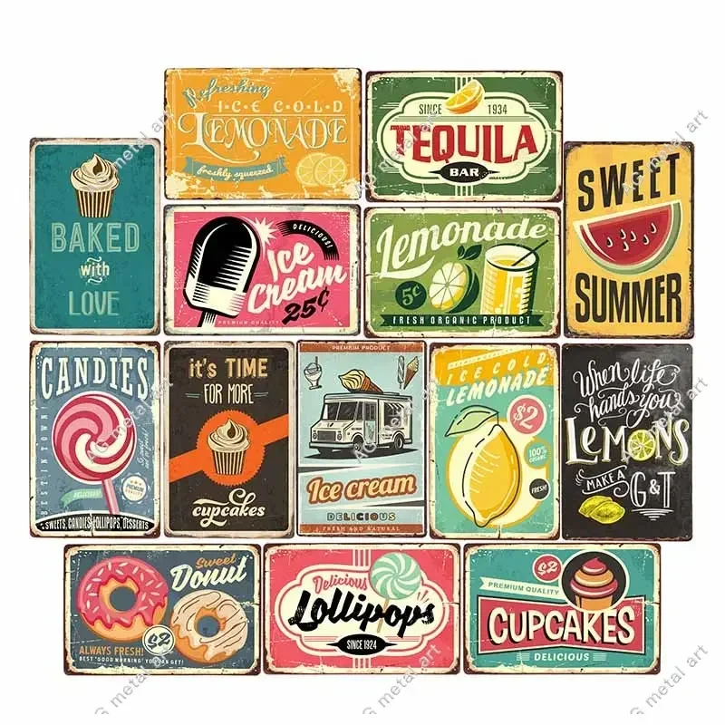Vintage Lemonade Drink Candies Vintage Tin Signs Cafe Bar Pub Retro Wall Decor Metal Poster Cave Man Decor wall decor posters
Vintage Lemonade Drink Candies Vintage Tin Signs Cafe Bar Pub Retro Wall Decor Metal Poster Cave Man Decor wall decor posters