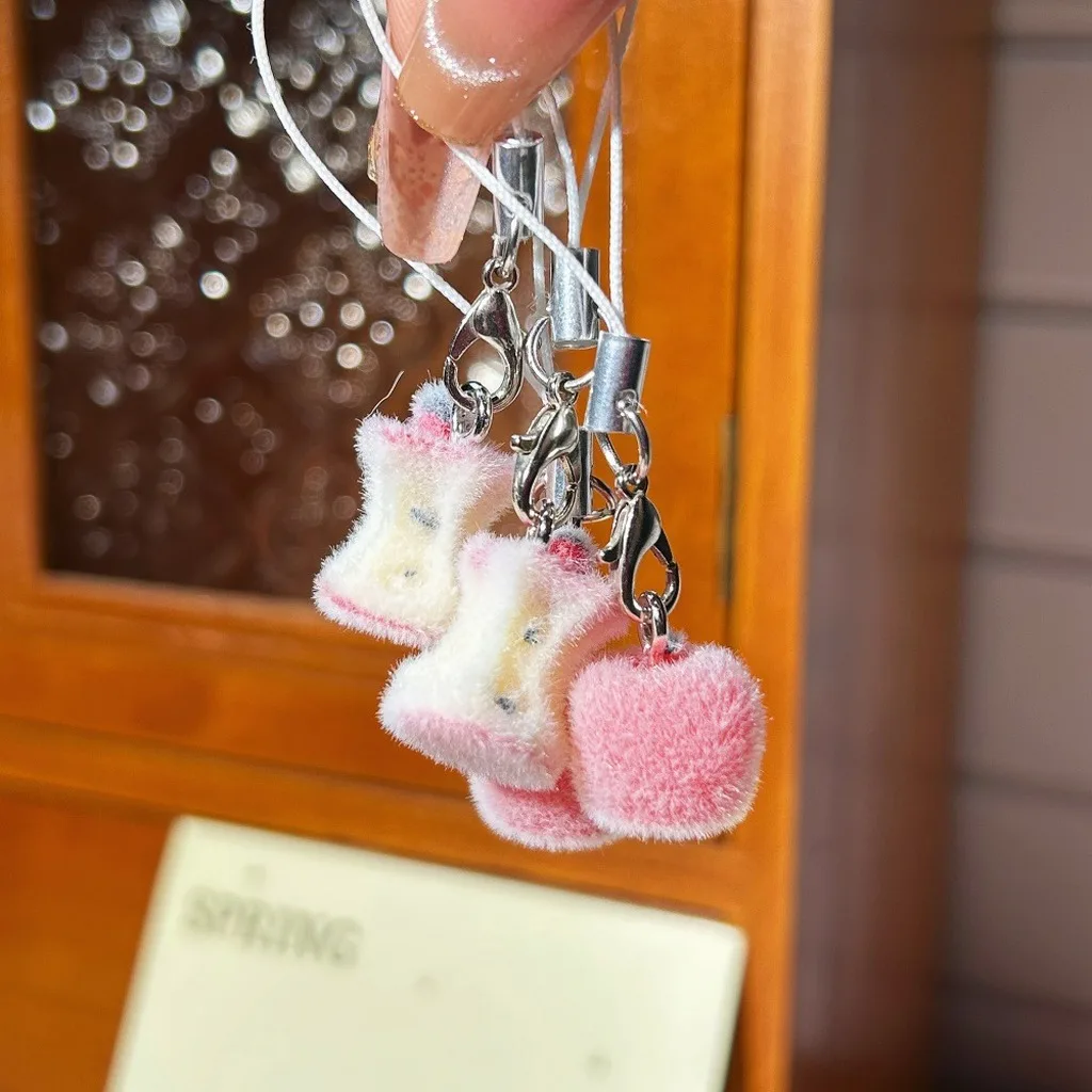 Flocked Fruit Shaped Key Chain, 3D Cute Heart Apple Shape Core Pendant Charm for Backpack Bag Phone Decoration
Flocked Fruit Shaped Key Chain, 3D Cute Heart Apple Shape Core Pendant Charm for Backpack Bag Phone Decoration