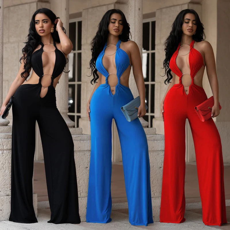 New Sexy Halter V Neck O Rings Long Maxi Dress Glam Women Sexy Backless Ruched High Slit Party Dresses Birthday Outfit
New Sexy Halter V Neck O Rings Long Maxi Dress Glam Women Sexy Backless Ruched High Slit Party Dresses Birthday Outfit