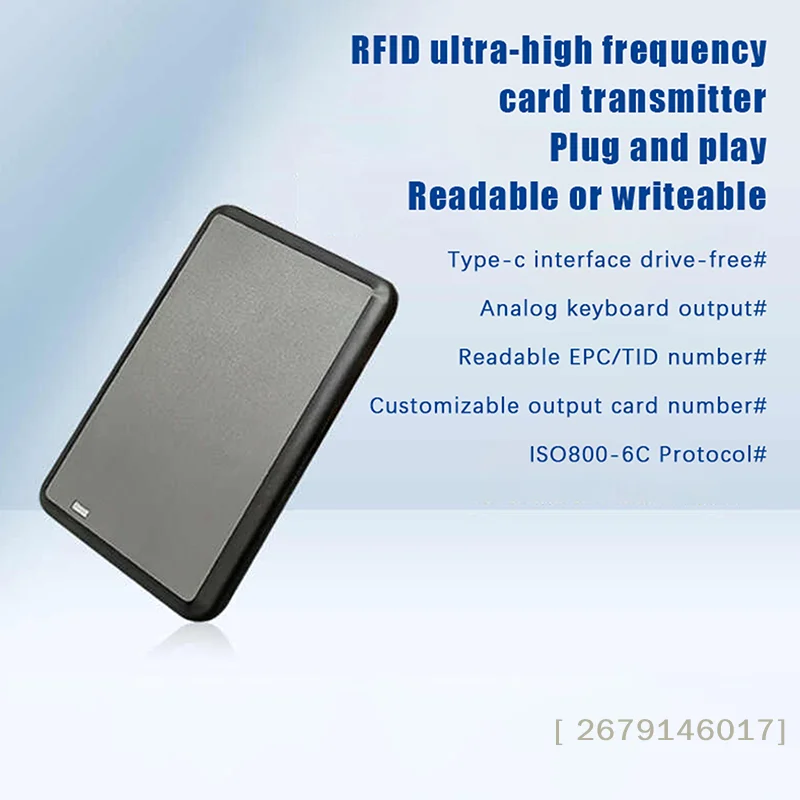 【YY26】USB UHF Tag Reader ISO18000-6C 860-960mhz Driver-free Read Write HID-USB Virtual COM Output Adjustable
【YY26】USB UHF Tag Reader ISO18000-6C 860-960mhz Driver-free Read Write HID-USB Virtual COM Output Adjustable