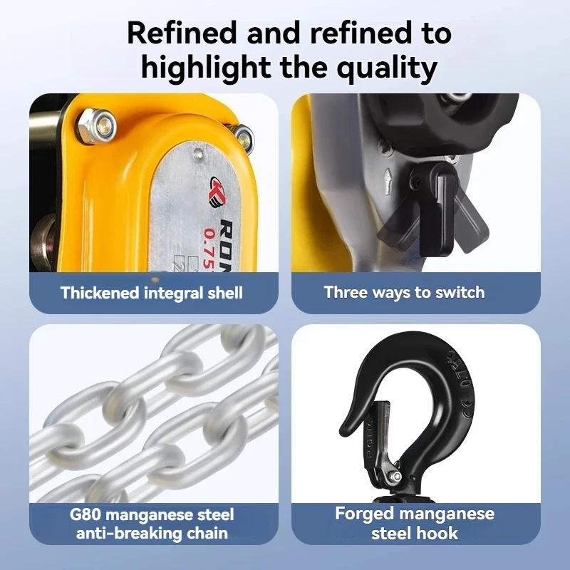 New Aluminum Alloy Lever Hoist 0.25 Tons 0.5T Mini Portable Hand Hoist Lifting Cable Tightener
New Aluminum Alloy Lever Hoist 0.25 Tons 0.5T Mini Portable Hand Hoist Lifting Cable Tightener