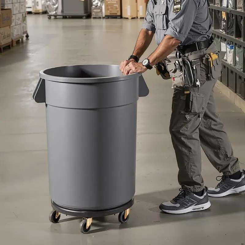 Trash Can Dolly, Fit 20, 32, 44, 55 Gallon Containers, 2 Packs Round Trash Can Roller Base with 4 Lockable Wheels, 500lbs Heavy Duty Barrel Dolly, Multi-Functional Rolling Dolly Cart
Trash Can Dolly, Fit 20, 32, 44, 55 Gallon Containers, 2 Packs Round Trash Can Roller Base with 4 Lockable Wheels, 500lbs Heavy Duty Barrel Dolly, Multi-Functional Rolling Dolly Cart