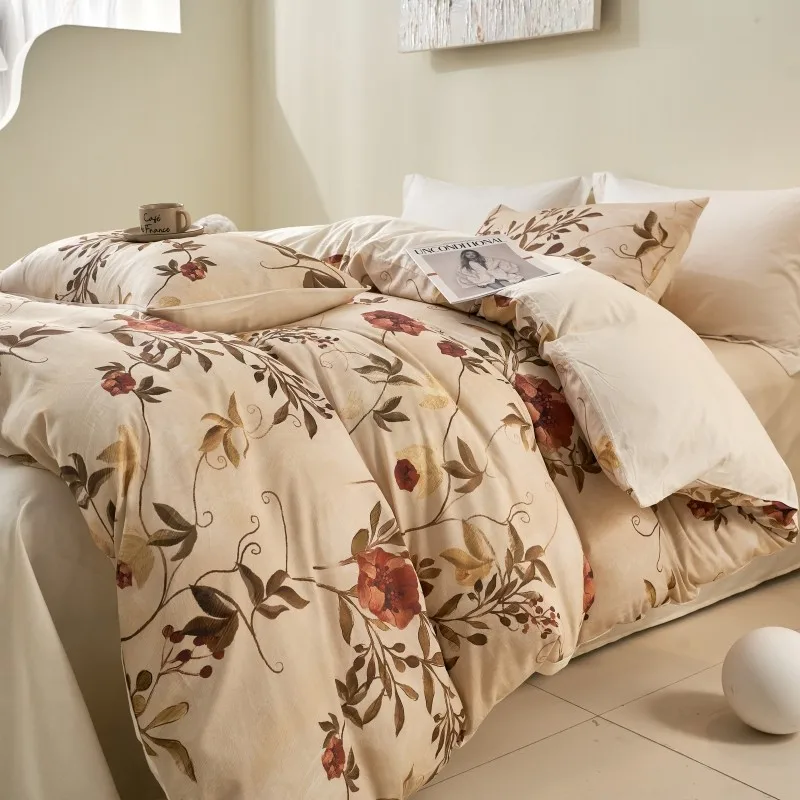 Ultra Soft 100%Cotton Rich Printed Twin Double Queen All Season 4Pcs Zipper Duvet Cover Set with Flat/Fitted sheet 2 Pillowcases
Ultra Soft 100%Cotton Rich Printed Twin Double Queen All Season 4Pcs Zipper Duvet Cover Set with Flat/Fitted sheet 2 Pillowcases