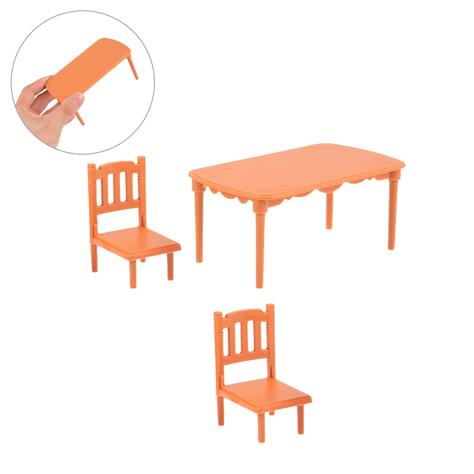 1Set Mini Dining Table and Chairs for Dollhouse Setup, Small Plastic Furniture Set for Imaginative Play and Room Decoration
1Set Mini Dining Table and Chairs for Dollhouse Setup, Small Plastic Furniture Set for Imaginative Play and Room Decoration