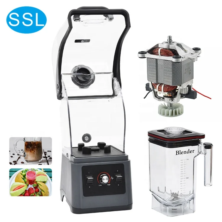 1.8L 1500 Watts High Speed Motor of Size 98 Series Best Work Smoothie Blender Commercial With Soundproof Cover
1.8L 1500 Watts High Speed Motor of Size 98 Series Best Work Smoothie Blender Commercial With Soundproof Cover