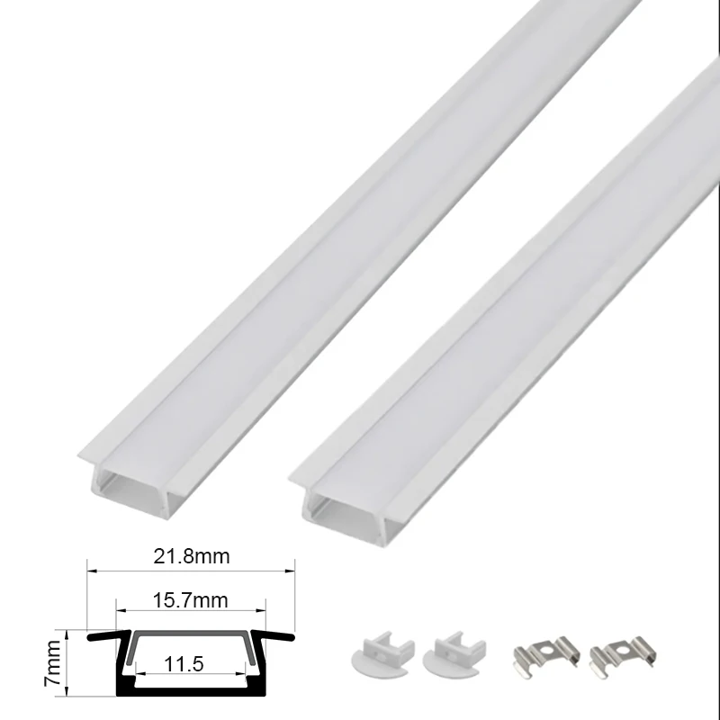 21.8x7mm Cabinet Recessed LED Profiles with PC Cover Wall Profile Led Aluminum Profiles Extrusion LED Aluminum Strip
21.8x7mm Cabinet Recessed LED Profiles with PC Cover Wall Profile Led Aluminum Profiles Extrusion LED Aluminum Strip