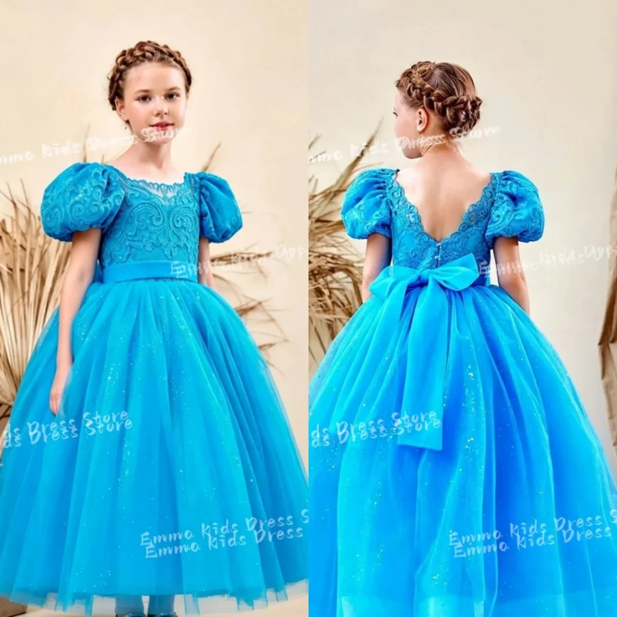 Custom Simple Flower Girl Dress Tulle Bow Children's A-Line Wedding Bridesmaid Dress Beauty Pageant First Communion Dress
Custom Simple Flower Girl Dress Tulle Bow Children's A-Line Wedding Bridesmaid Dress Beauty Pageant First Communion Dress