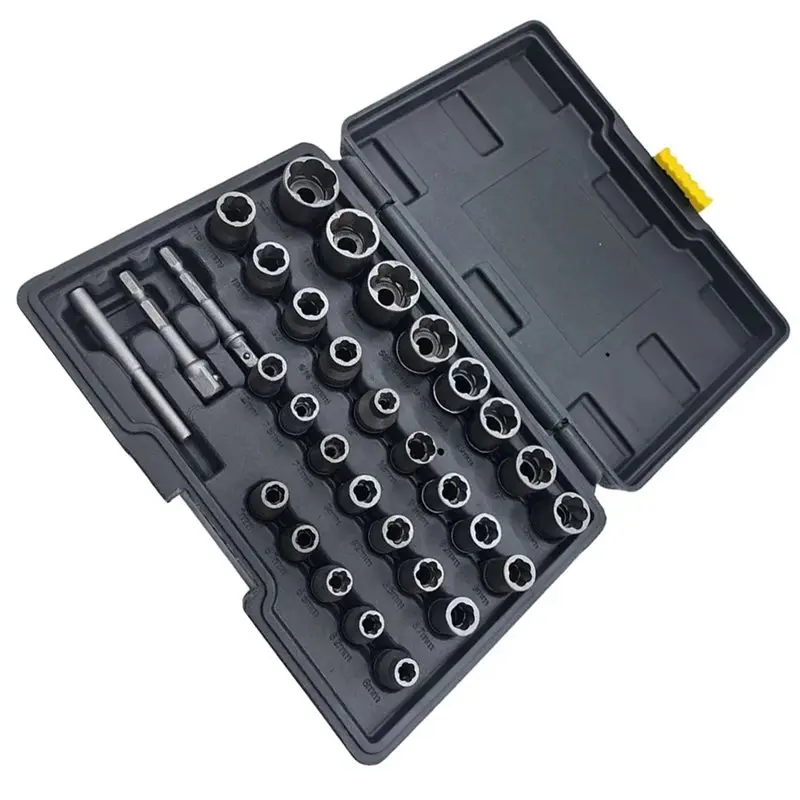 NEW HOT In Stock-Multi-Purpose Disassembly Tool 32Pcs Bolt Extractor Socket Nut Set Kit For Removing Damaged Rusted Bolts And Nu
NEW HOT In Stock-Multi-Purpose Disassembly Tool 32Pcs Bolt Extractor Socket Nut Set Kit For Removing Damaged Rusted Bolts And Nu