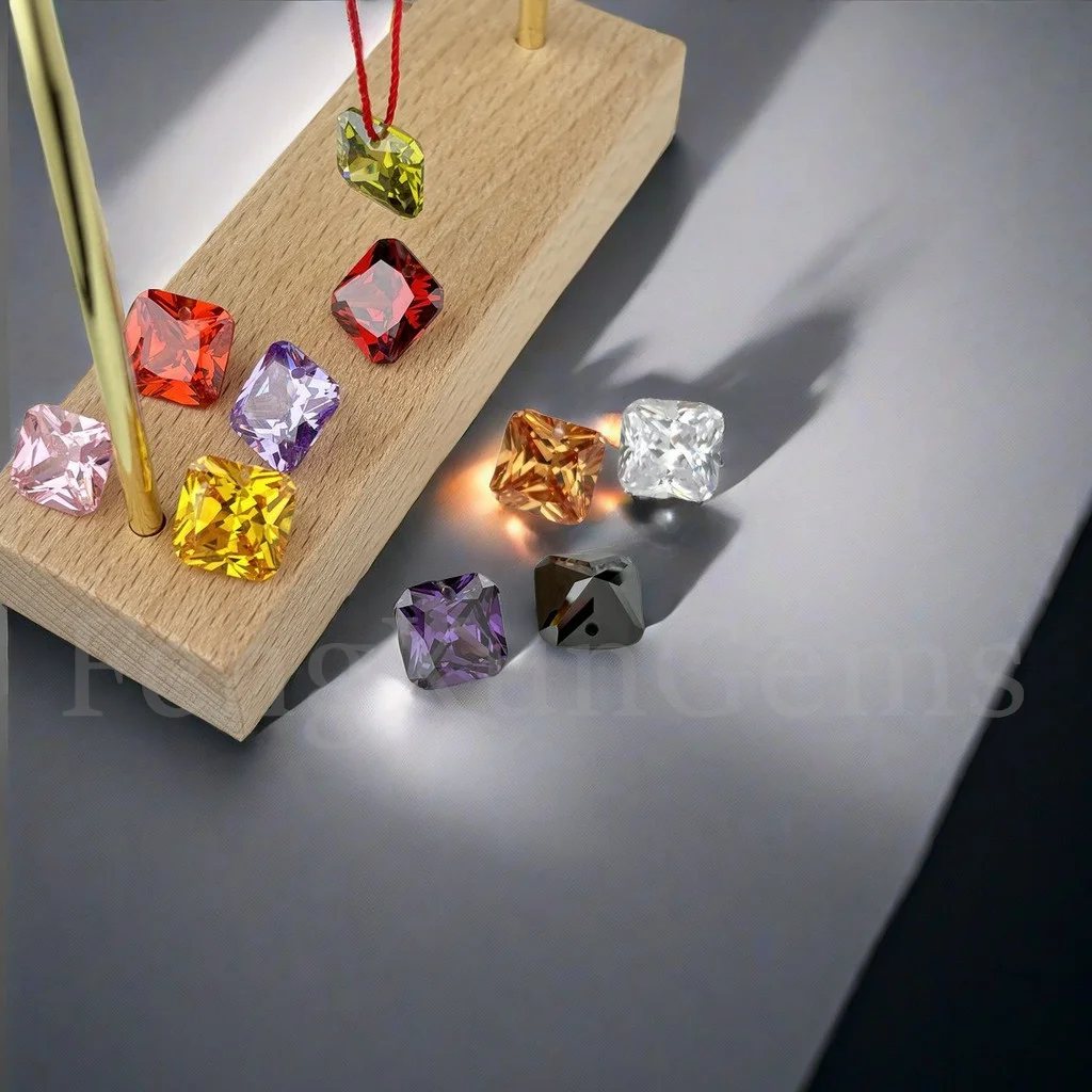 One Hole Square Octangle Shape Princess Cut Cubic Zirconia Stone Multicolor Synthetic Gems Beads For Jewelry AAAAA
One Hole Square Octangle Shape Princess Cut Cubic Zirconia Stone Multicolor Synthetic Gems Beads For Jewelry AAAAA
