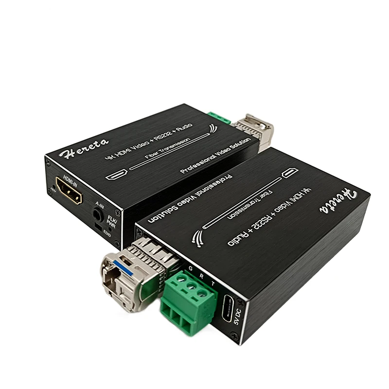 Mini 4K HDMI Fiber Extender,4K Video Optical Transceiver Converter with RS232 and Stereo Audio, Distances Up to 20km 4K*2K@60Hz
Mini 4K HDMI Fiber Extender,4K Video Optical Transceiver Converter with RS232 and Stereo Audio, Distances Up to 20km 4K*2K@60Hz