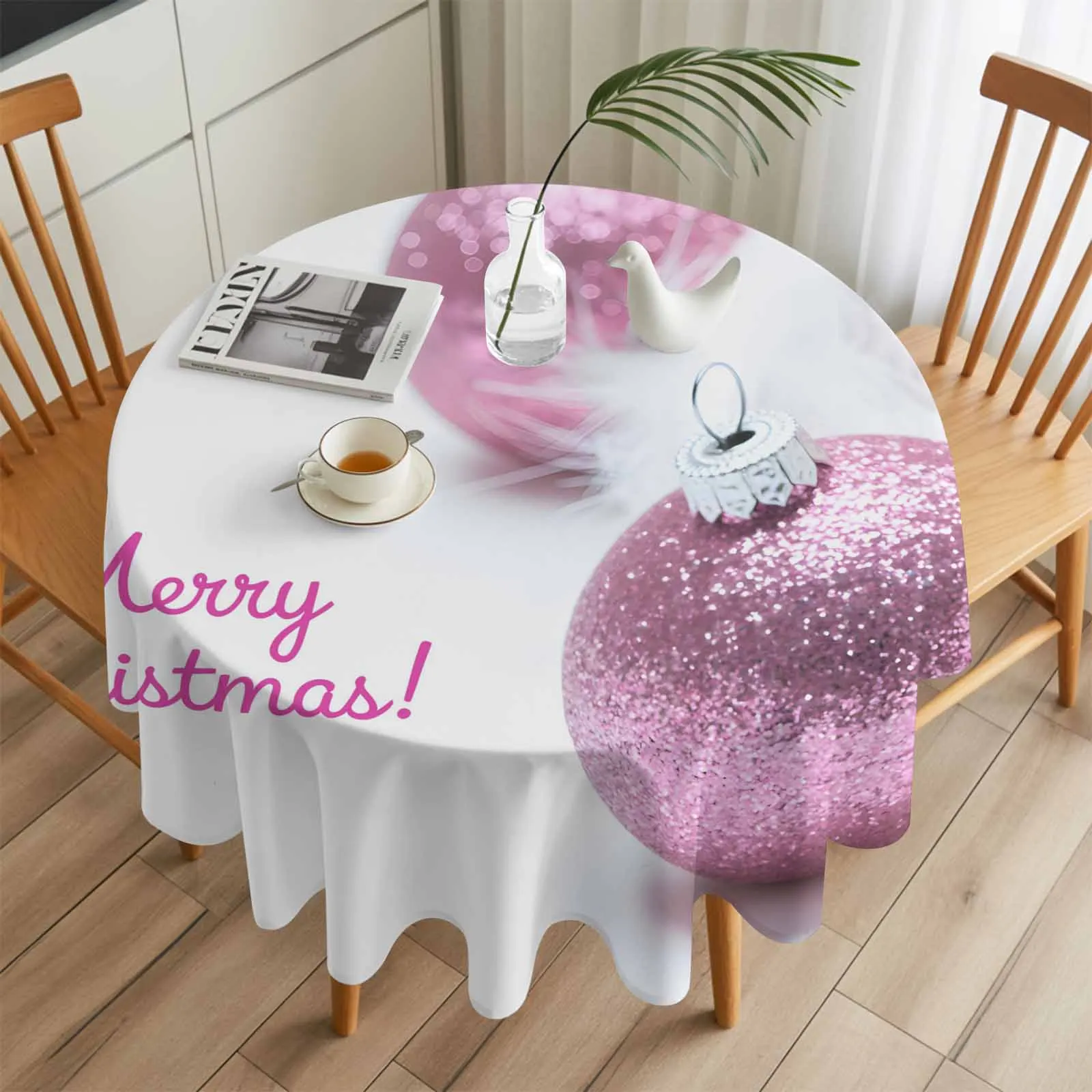 Winter Christmas Colored Ball Round Table Cloth Festival Dining Tablecloth Waterproof Table Cover for Wedding Party Decor
Winter Christmas Colored Ball Round Table Cloth Festival Dining Tablecloth Waterproof Table Cover for Wedding Party Decor