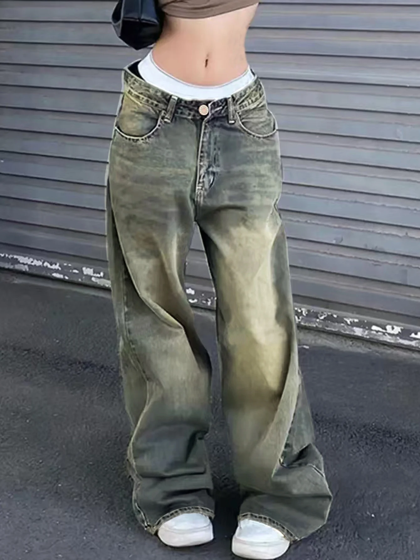 Women's wide-leg loose casual all-match retro blue Denim trousers
Women's wide-leg loose casual all-match retro blue Denim trousers