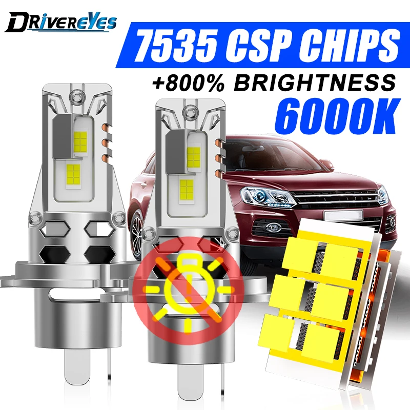 Turbo Fan H4 LED Headlights Canbus Led H7 1:1 Mini Diode Two-sided CSP Chips Cut-off Line High Low Beam Led Lights 12V 24V Truck
Turbo Fan H4 LED Headlights Canbus Led H7 1:1 Mini Diode Two-sided CSP Chips Cut-off Line High Low Beam Led Lights 12V 24V Truck