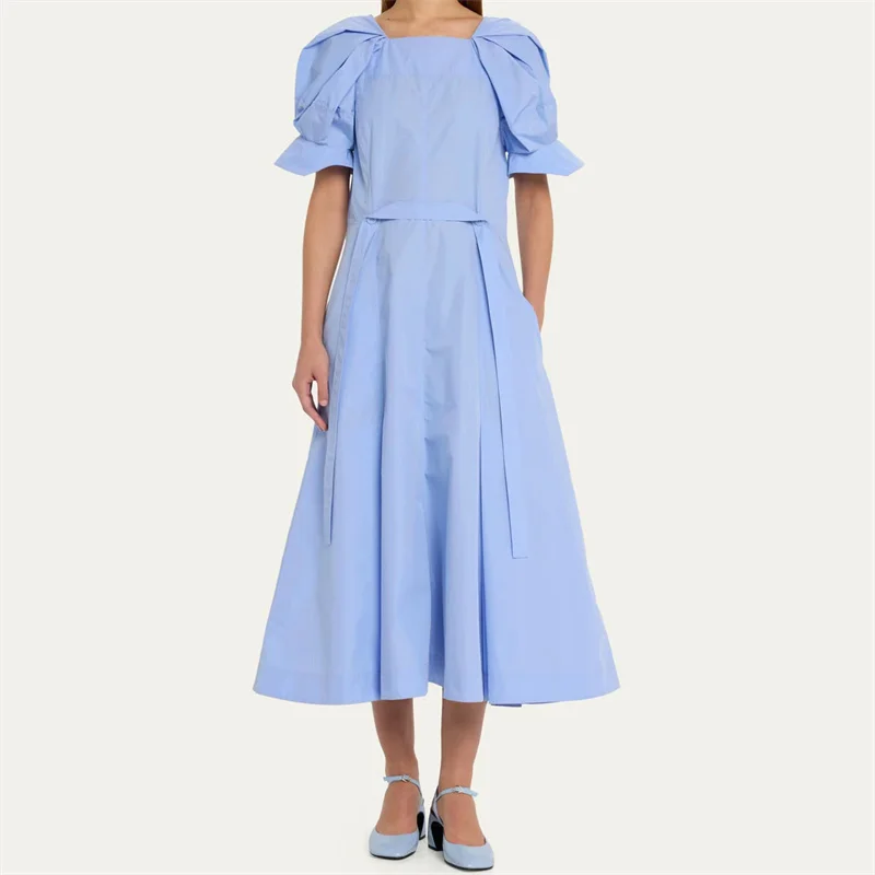 Elegant dresses for women 2024 Spring New Belt Decoration Short Sleeves Long dresses High quality bubble sleeves evening dresses
Elegant dresses for women 2024 Spring New Belt Decoration Short Sleeves Long dresses High quality bubble sleeves evening dresses