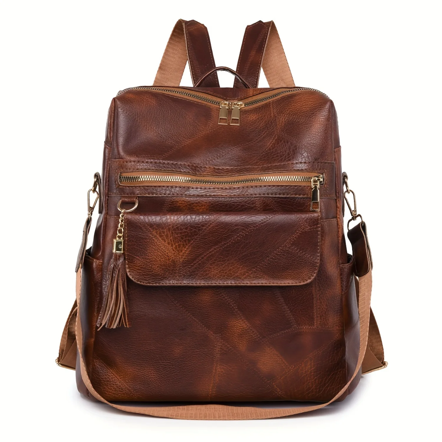 Рюкзак из искусственной кожи с кисточками, однотонный универсальный рюкзак, мягкая водонепроницаемая школьная сумка большой вместимости, лучшие подарки для Carna
Рюкзак из искусственной кожи с кисточками, однотонный универсальный рюкзак, мягкая водонепроницаемая школьная сумка большой вместимости, лучшие подарки для Carna