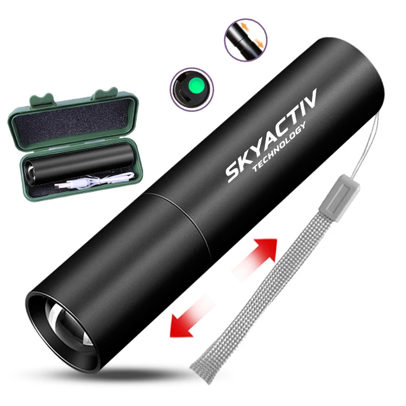 Car Mini LED Flashlight Waterproof Telescopic Powerful Outdoor Zoom For Mazda Skyactiv Technology Logo MS 3 6 CX3 CX5
Car Mini LED Flashlight Waterproof Telescopic Powerful Outdoor Zoom For Mazda Skyactiv Technology Logo MS 3 6 CX3 CX5