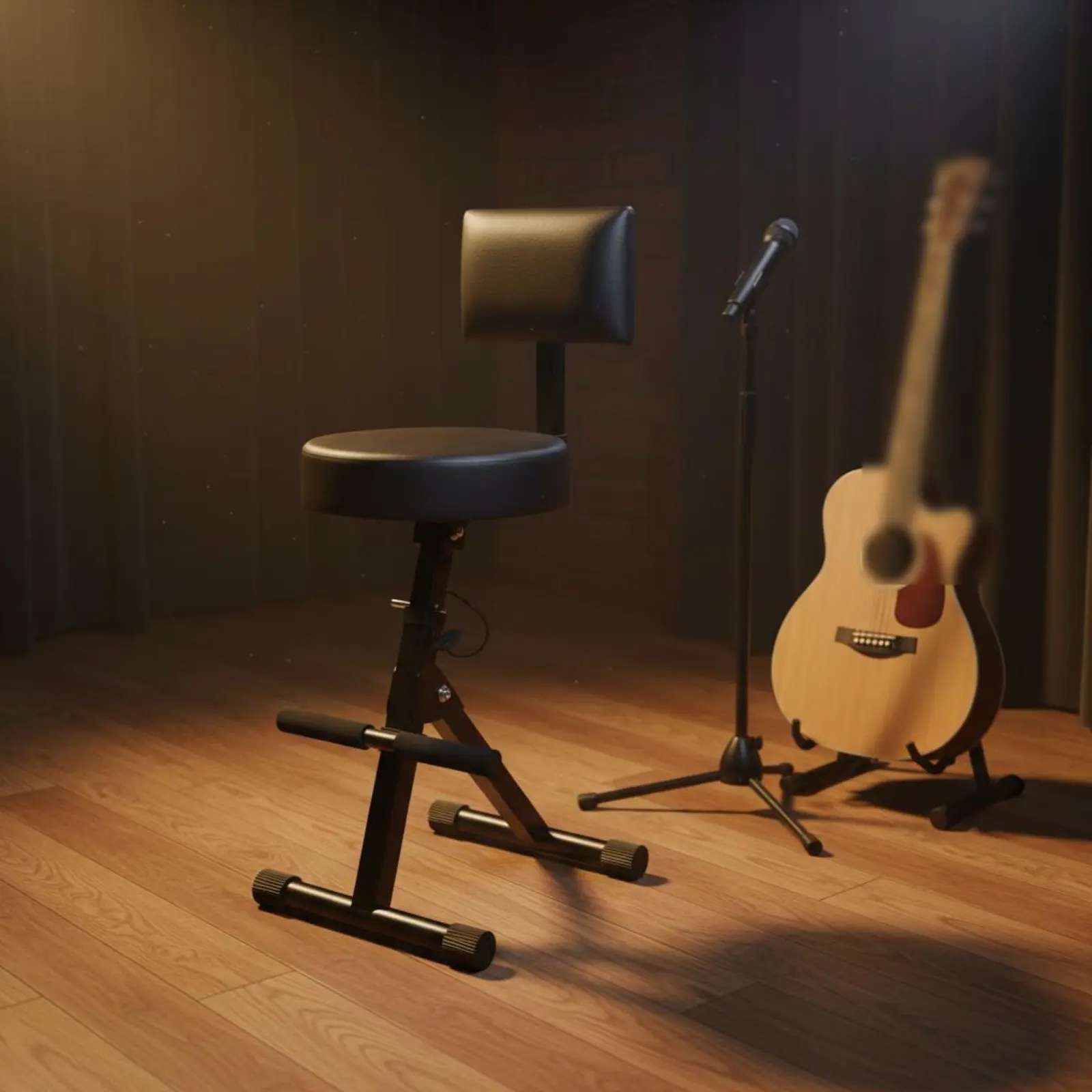 Backrest Guitar Stool Foldable Folding Guitar Stool Playing Seat Non-Slip Feet Music Gear Heavy-Duty for Stage
Backrest Guitar Stool Foldable Folding Guitar Stool Playing Seat Non-Slip Feet Music Gear Heavy-Duty for Stage