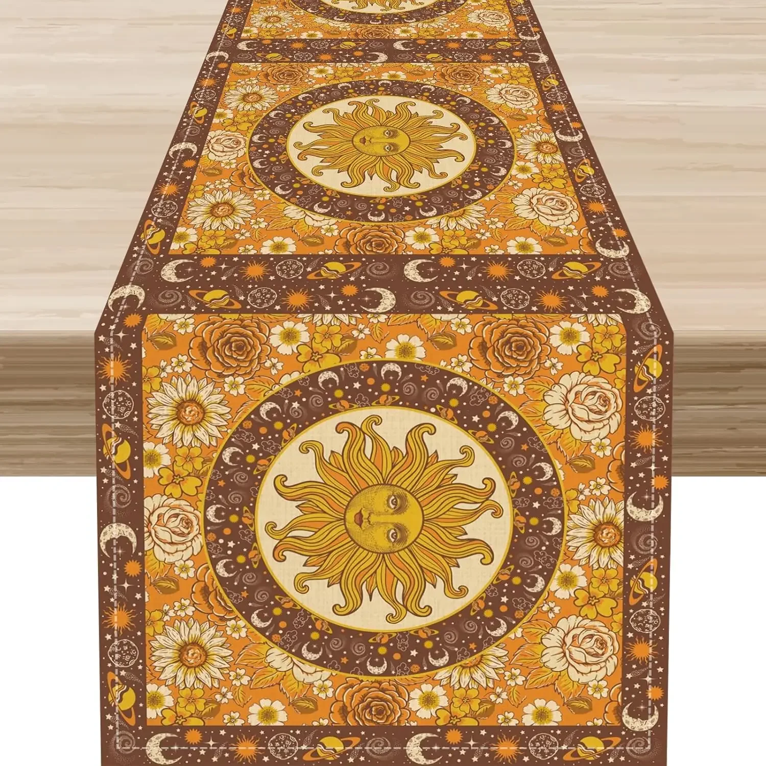 Boho Sun Moon Daisy Flowers Table Runner Dresser Scarves Decor Farmhouse Kitchen Dining Table Runner Holiday Party Decor
Boho Sun Moon Daisy Flowers Table Runner Dresser Scarves Decor Farmhouse Kitchen Dining Table Runner Holiday Party Decor