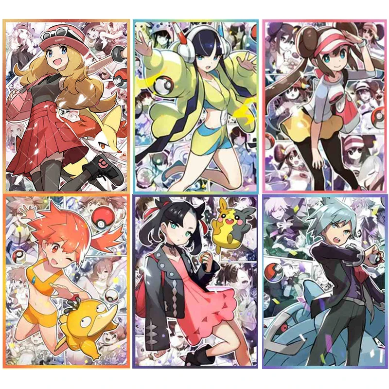 50pcs/set Trainer Series Serena Cynthia Misty Flash Card Sleeve PTCG Anime Game Collection Card Protective Cover Gift 67*92mm
50pcs/set Trainer Series Serena Cynthia Misty Flash Card Sleeve PTCG Anime Game Collection Card Protective Cover Gift 67*92mm