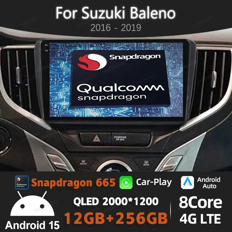 Автомобильное радио Android 15 для Suzuki Baleno 2016 2017 2018 2019, головное устройство QLED, мультимедийный стерео видеоплеер, GPS NAVI BT 4G WIFI
Автомобильное радио Android 15 для Suzuki Baleno 2016 2017 2018 2019, головное устройство QLED, мультимедийный стерео видеоплеер, GPS NAVI BT 4G WIFI