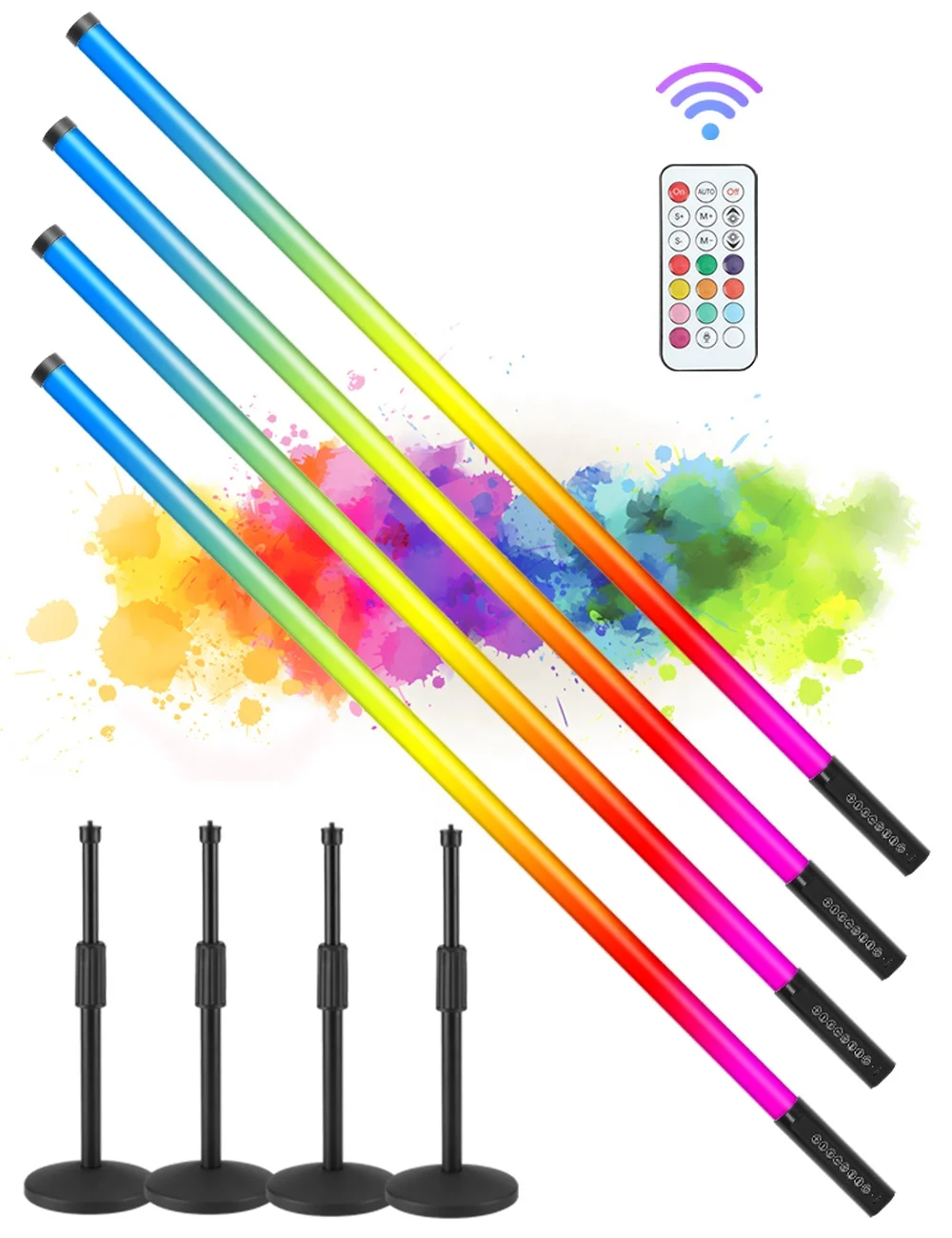 4Pack USA Warehouse TL-130Plus 4ft Rgb Led Neon Tube Lights With Stand Bracket for DJ Dance Stage Party Events Both Lighting
4Pack USA Warehouse TL-130Plus 4ft Rgb Led Neon Tube Lights With Stand Bracket for DJ Dance Stage Party Events Both Lighting
