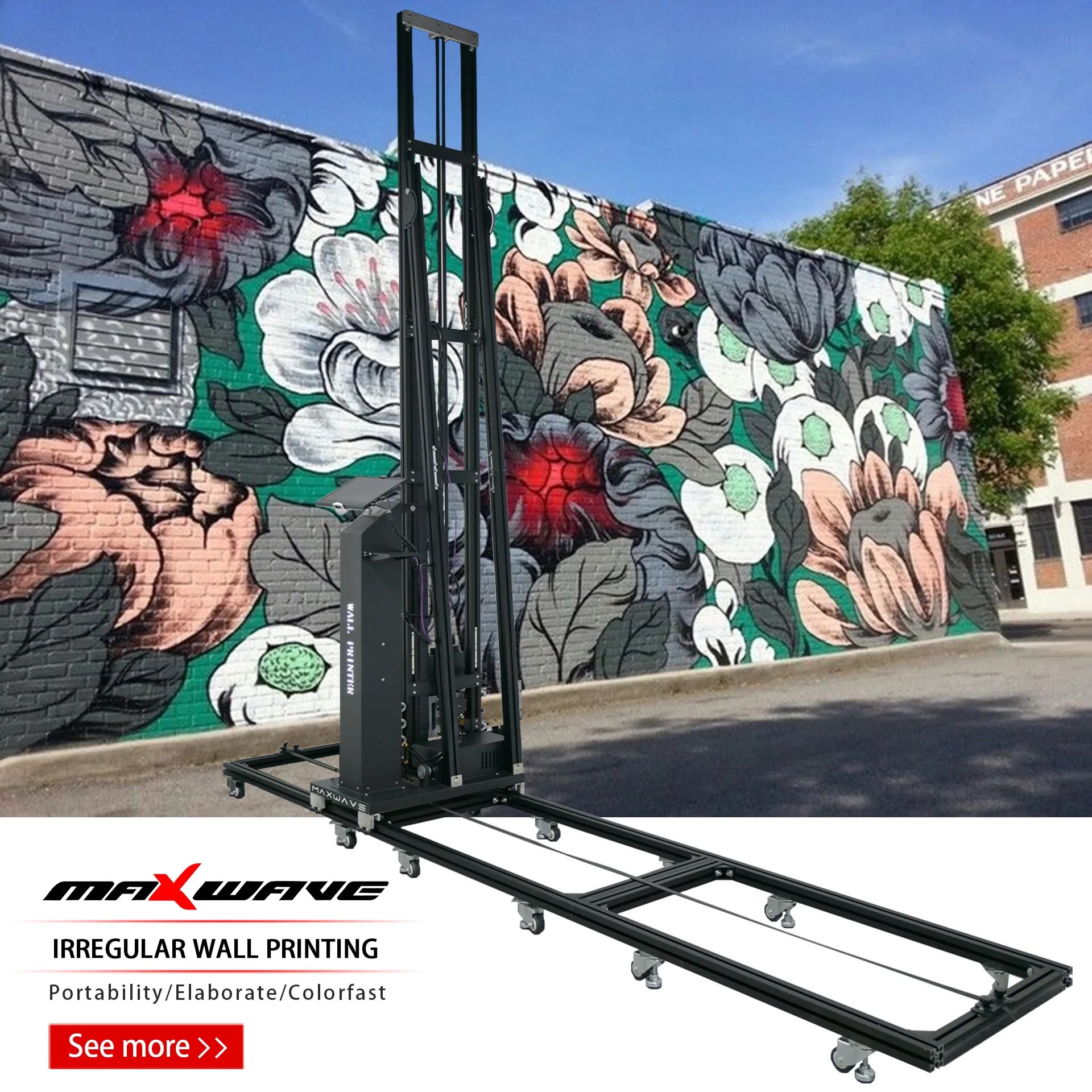 Wall-mounted printer for high-quality printing on any surface Wall printer creates wall art easily and quickly
Wall-mounted printer for high-quality printing on any surface Wall printer creates wall art easily and quickly