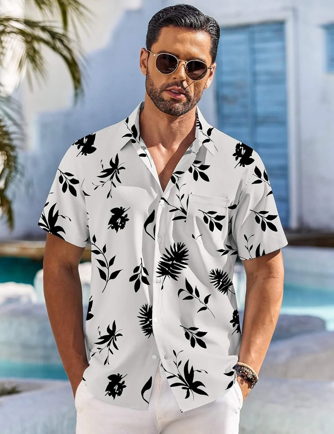 2026 New Men's Summer Cool Short Sleeve Collar Shirt Tropical Plant Coconut Tree Print Shirt Hawaiian Beach Vacation Top
2026 New Men's Summer Cool Short Sleeve Collar Shirt Tropical Plant Coconut Tree Print Shirt Hawaiian Beach Vacation Top
