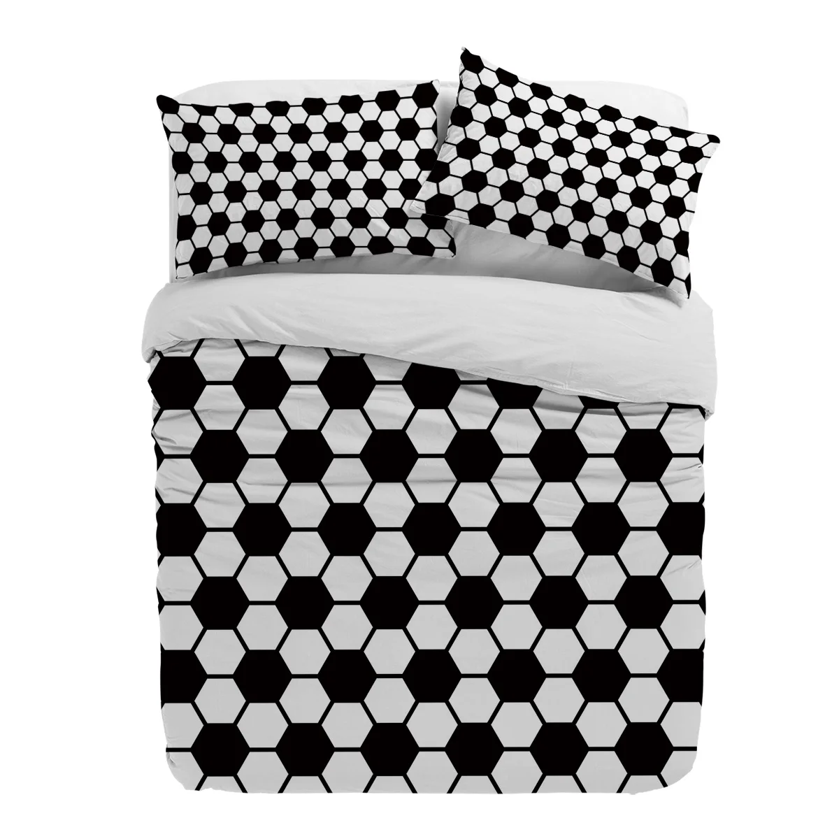 Football Black And White Geometric Duvet Cover With Pillow Case Custom 3pcs Bedding Set Quilt Cover Double Bed Home Textile
Football Black And White Geometric Duvet Cover With Pillow Case Custom 3pcs Bedding Set Quilt Cover Double Bed Home Textile