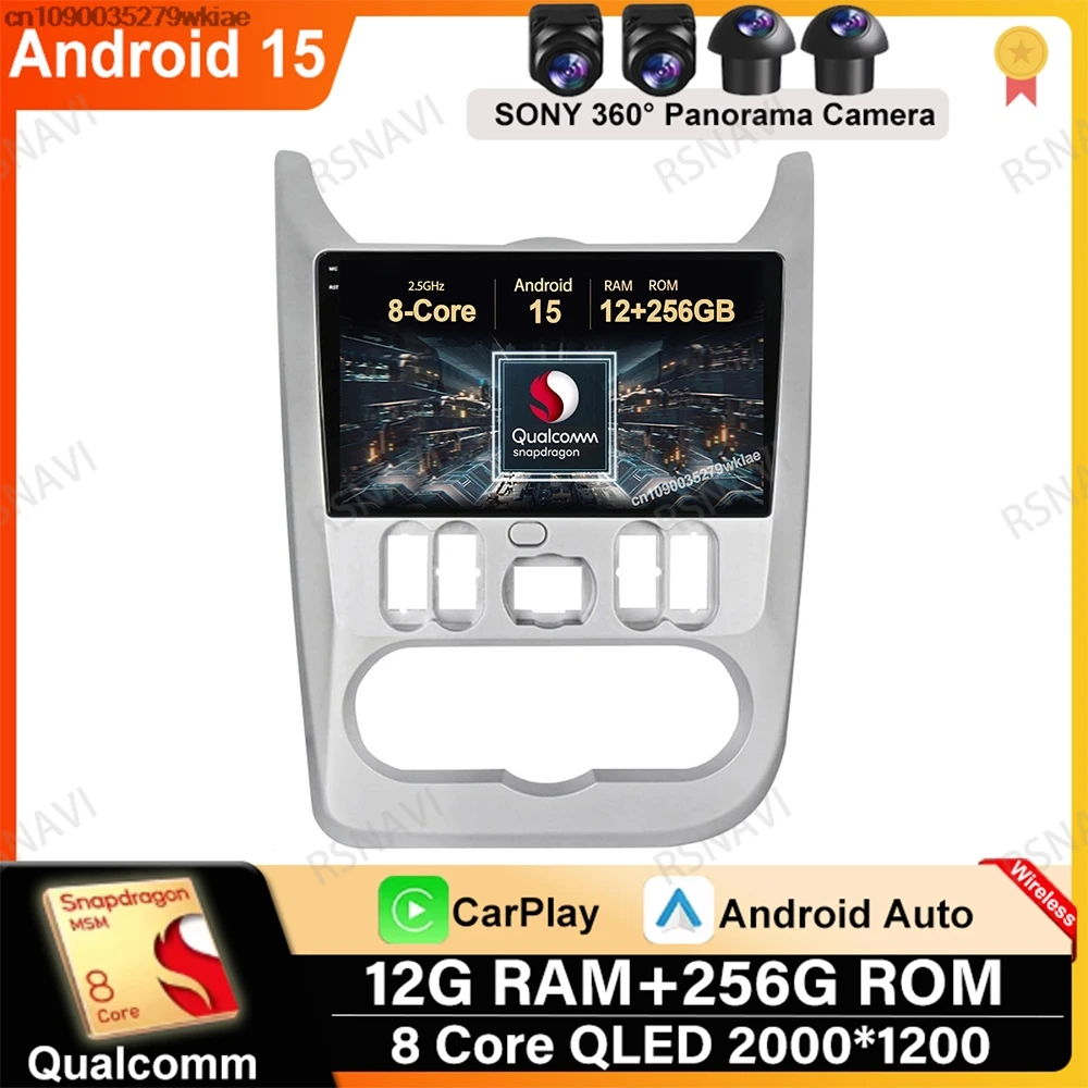 Android 15 For Renault Logan 1 Sandero 2009 2010 2011 2012 - 2015 Largus Dacia Duster GPS Multimedia Head Unit 5G WIFI Stereo BT
Android 15 For Renault Logan 1 Sandero 2009 2010 2011 2012 - 2015 Largus Dacia Duster GPS Multimedia Head Unit 5G WIFI Stereo BT