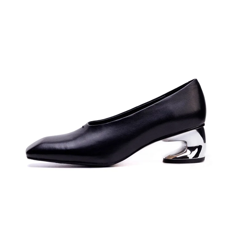 2025 New Spring Square toe Strange Style Shallow Belt buckle Genuine Leather Slip On Strange heel Closed toe Pumps
2025 New Spring Square toe Strange Style Shallow Belt buckle Genuine Leather Slip On Strange heel Closed toe Pumps