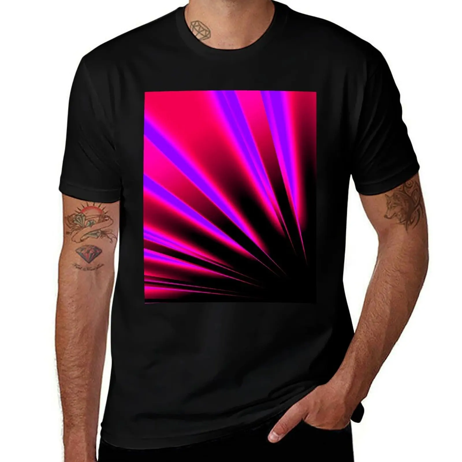 Neon Rays of Light Glow Pink Purple Red T-Shirt anime tshirt men t shirt cotton 100%
Neon Rays of Light Glow Pink Purple Red T-Shirt anime tshirt men t shirt cotton 100%
